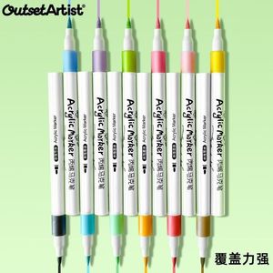 ปากกาอะคริลิค Xi Peptide หัวนุ่ม 10 มม. สีทึบ ล้างออกได้ สำหรับวาดภาพ สอบ หรือเป็นของขวัญ - Product Image 1