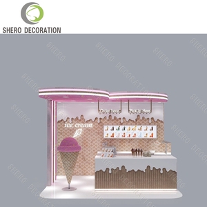 Mostrador Portátil Moderno para Cafetería, Bar de Jugos, Heladería, Quiosco, Muebles y Diseño para Tienda de Té de Burbujas - Product Image 1