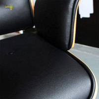 Chaise de bureau en bois, inclinable en cuir, de luxe, italien, nouvelle collection
