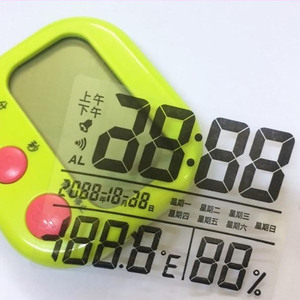 Film protecteur en PVC pour thermomètre numérique LCD d'intérieur avec fonction minuterie - Product Image 2