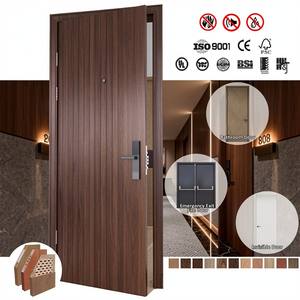 Puerta de Madera Maciza con Revestimiento Interior, Certificada para el Mercado Americano, Resistente al Fuego, con Apertura Manual, Fabricada en Guangdong - Product Image 3