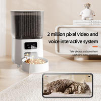 Distributeur automatique de nourriture pour animaux de compagnie en acier inoxydable, intelligent, télécommandé, pour chat et chien, avec minuterie quantitative et vidéo