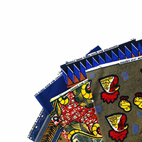 Tissu imprimé africain véritable en wax tissé double face 45/46 pouces, nouveau, pour vêtements et textiles de maison, 100% coton uni, 24 motifs pour filles et garçons
