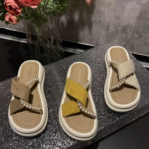 Sandalias de Playa Personalizadas de Verano para Mujer, con Perlas, Antideslizantes, para Interiores y Exteriores, Estilo Hada - Product Image 4