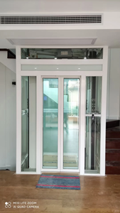 Lift Rumah Hidrolik Modern Konstruksi Aluminium Baja-<span class=keywords><strong>Elevator</strong></span> Rumah Hemat Energi Dilengkapi Kontrol Aplikasi Seluler Beban 400kg - Product Image 2