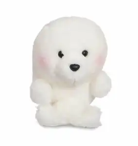 2024 Hot Selling Popular Designs Plush Toys Stuffed Animals White Dog For Children Customized Sofa Cushion Pillow