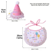 Offre Spéciale : Ensemble d'accessoires pour animaux de compagnie en polyester, style Instagram, pour fête d'anniversaire, comprenant bavoir brodé, serviette, nœud papillon, bandana et chapeau pour chien et chat