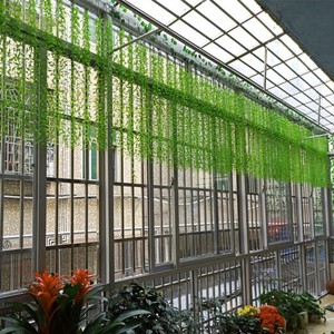 Artificial Willow <b>Leaves</b> Vines Plastic Greenery 30cm-100cm Wedding Home <b>Decor</b> Ceiling <b>Wall</b> Hanging Balcony Decoration - Product Image 3