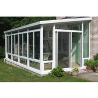 Verre feuilleté en aluminium 4 saisons Solarium Patio maisons Sunrooms Restaurant Transparent maison commerciale pour hôtel