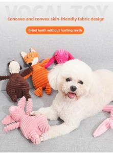 Yopet thân thiện với môi tương tác con chó đồ chơi bền vững vải to sợi vải với âm thanh làm Tính năng cắn kháng Teether cho chó - Product Image 5