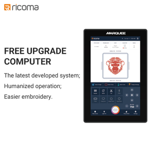 Les machines à broder de la série RICOMA CHT2 sont populaires aux États-Unis, avec 4, <span class=keywords><strong>6</strong></span>, 8 têtes et 12, 15 aiguilles, pour les studios commerciaux. - Product Image 2