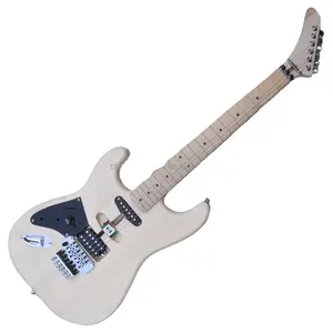 Flyoung Cheap Price Semi-finished Electric Guitar Kits Left handed DIY Guitar with hardwares