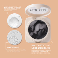 En stock, Base de maquillage sans huile légère et pure à effet soft-focus, Crème de maquillage végane avec houppette, Base de maquillage contrôle du sébum, Étiquette personnalisable