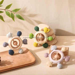 2025 nouveauté personnalisé mignon sans BPA Silicone bébé <span class=keywords><strong>dentition</strong></span> doux en bois bébé <span class=keywords><strong>anneau</strong></span> <span class=keywords><strong>de</strong></span> <span class=keywords><strong>dentition</strong></span> pour l'alimentation et la mastication produit <span class=keywords><strong>de</strong></span> <span class=keywords><strong>dentition</strong></span> - Product Image 3