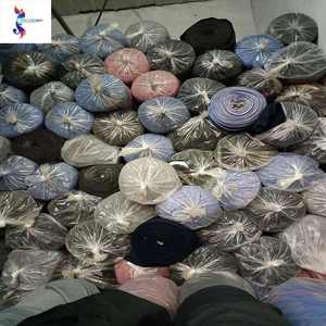 Tissu côtelé en tricot 2*2, <span class=keywords><strong>prix</strong></span> au kg en gros, tissu côtelé en polyester uni teint, stock de marchandises prêtes à l'emploi, tissu tricoté extensible - Product Image 6