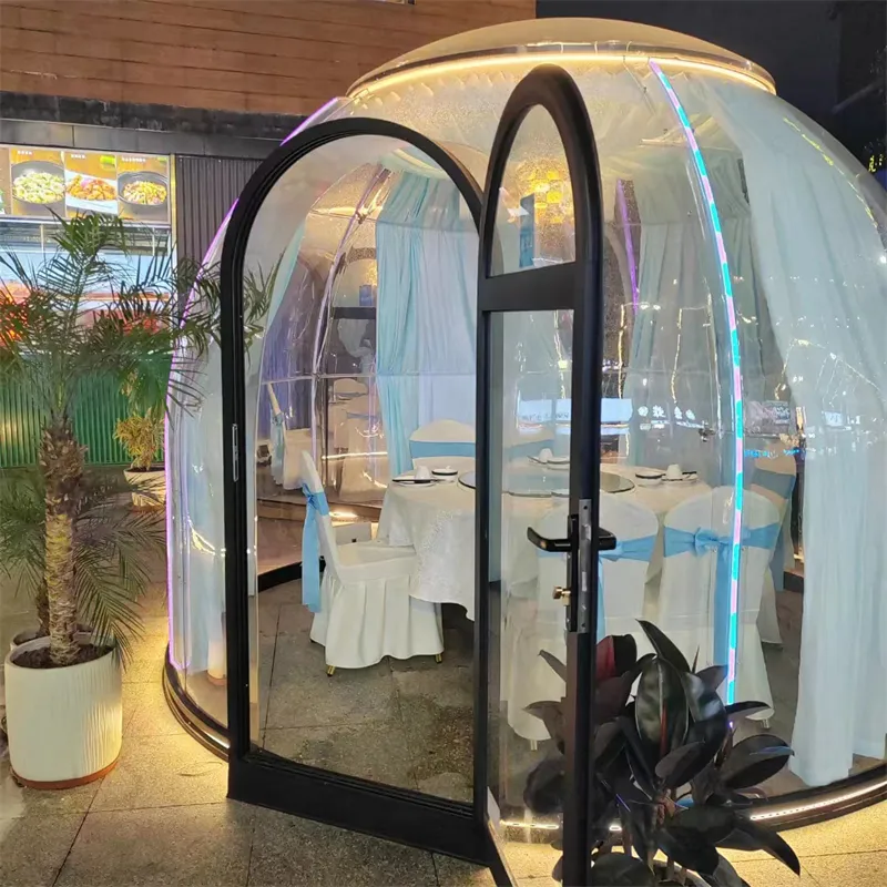 Full HousePc Dome House Hot Aluminium Exhibition Tents Customized Outdoor PC Transparent Dome Star Bubble House