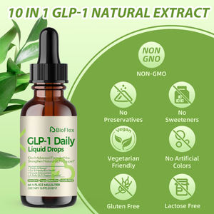 Vente en gros OEM Marque privée Extrait d'herbes naturelles 10 en 1 GLP-1 Gouttes liquides quotidiennes Compléments alimentaires pour la santé de l'intestin et du métabolisme - Product Image 5