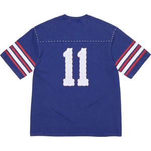 Camiseta de Fútbol Personalizada con Logotipo para Hombre, con Pedrería, de Algodón, Vintage, con Rayas en las Mangas, Número, Corte Holgado, Transpirable, Estilo Urbano - Product Image 2