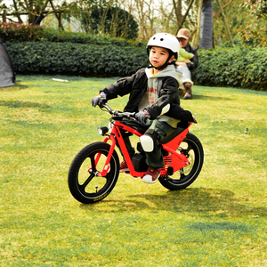 Moto tout-terrain unisexe pour enfants 1 vitesse, batterie lithium rechargeable 24V, cadre, pneus pneumatiques 2.5-16, freins à disque hydrauliques, trottinette pour enfants - Product Image 4
