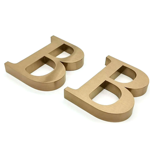 <span class=keywords><strong>Minjiang</strong></span> Snow Custom Store Gold Letter 3D Metal Letter Sign Letrero no iluminado - Product Image 5