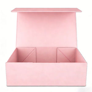 Boîtes cadeaux pliantes de luxe personnalisées en carton ondulé avec fermeture magnétique - Product Image 5