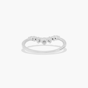 Anillo Curvo de Diamante Moissanite de Alto Brillo, Diseño Elegante, Adecuado para Novias, Joyería de Moda Femenina y Ocasiones Especiales - Product Image 6