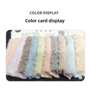 Nouveau style – Tissu polyester gaufré <span class=keywords><strong>anti</strong></span>-boulochage ultra-doux en <span class=keywords><strong>peluche</strong></span> 700 g/m² personnalisable pour vêtements et chapeaux d'automne-hiver pour filles - Product Image 6