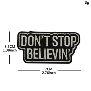 Accessoires de films et séries télévisées européennes et américaines : Patchs tactiques brodés faits main, Badges de moral pour fans, à coudre sur chapeaux en tissu non tissé - Product Image 3