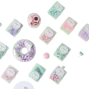 Macaron Kleur Kleine Verse Kantoorbenodigdheden Lange Staart Clip Nietmachine Paperclip Combinatie