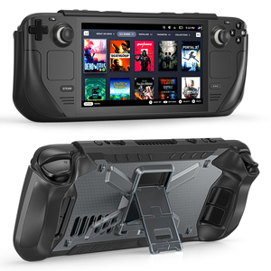 Video Game Player <strong>Cases</strong> Silicone Protector Shell Cover for Valve <strong>Steam</strong> <strong>Deck</strong> <strong>Case</strong> With Stand - Product Image 5