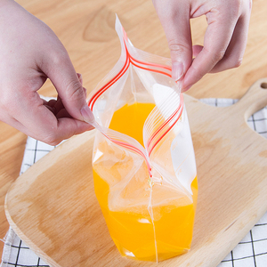 Custom Reusable Transparent <b>Zip</b> Lock Freezer <b>Bag</b> Bottom Gusset Stand Pouch for Supermarket Exhibition Recyclable Food Grade PE - Product Image 3