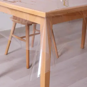 الجدول أعلى شفافة البلاستيك حماية الجدول غطاء لل مستطيل طاولة طعام