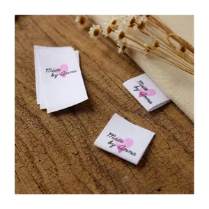 Factory vietnam free import duty Custom Sewing labels brand labels Tags Cotton Ribbon Custom Clothing label