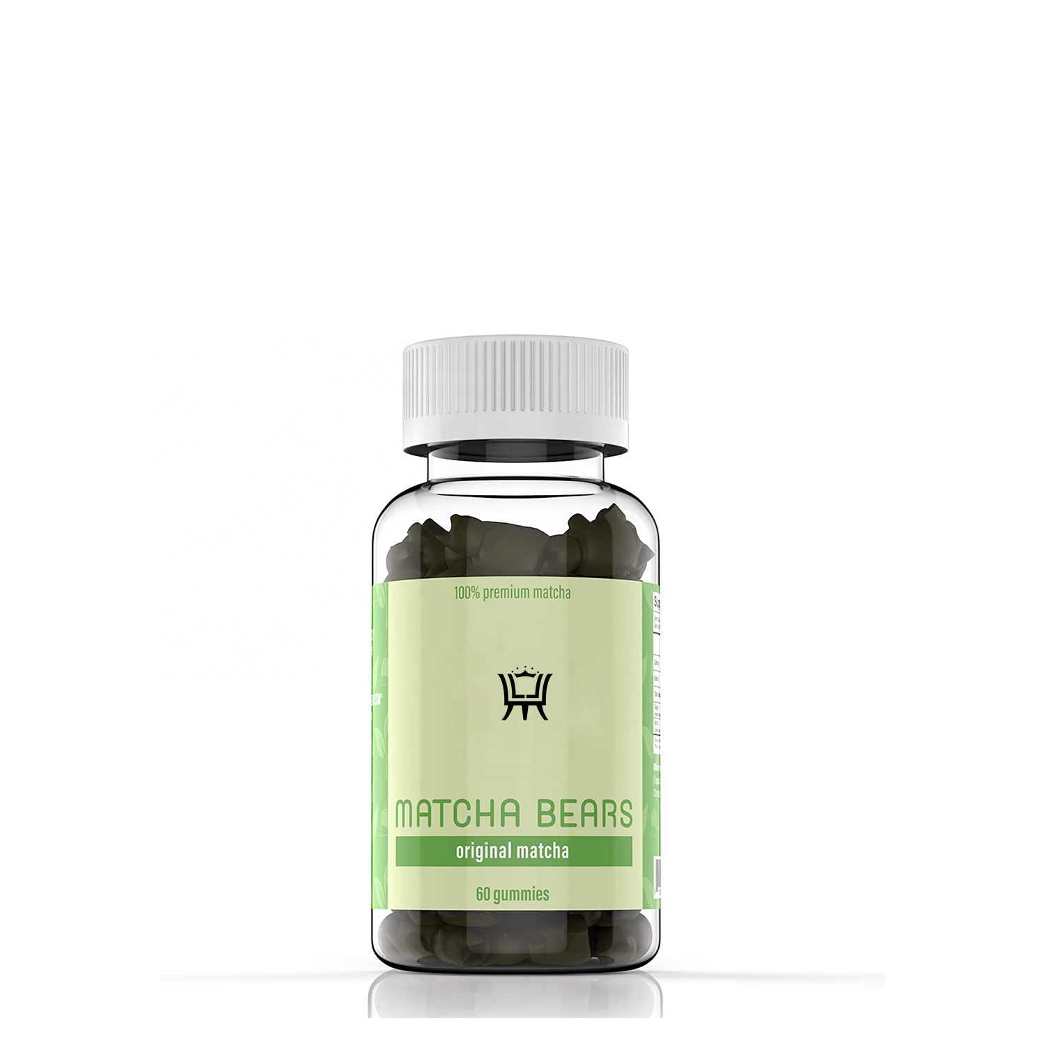 Organic Matcha Bears Matcha Infused Gummy Candies Vitamin Sustaine Energy Levels 60Gummies OEM