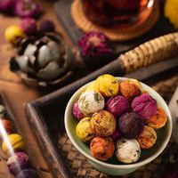 Vente en gros de boules de thé chinoises de haute qualité Flower Blooming Flower Tea Dragon Pearls Tea Flower Ball