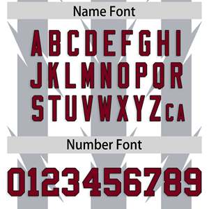 Maillot de football américain personnalisé blanc et gris avec motif graffiti rayé Razr - Product Image 4