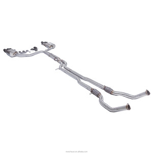 ท่อไอเสียรถยนต์สมรรถนะสูงแบบ Catback X Valvetronic 304SUS ขัดเงา สำหรับ <span class=keywords><strong>Audi</strong></span> <span class=keywords><strong>S8</strong></span> D4 4.0L ปี 2013 พร้อมปลายท่อสี่ทาง - Product Image 5