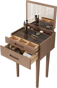 Coiffeuse moderne simple en <span class=keywords><strong>fer</strong></span> <span class=keywords><strong>forgé</strong></span> pour petit appartement avec <span class=keywords><strong>miroir</strong></span> de chaise - Product Image 3