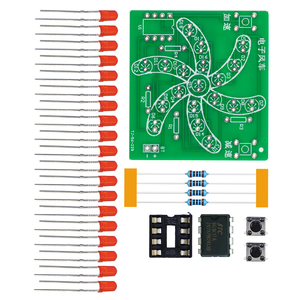 Kit de Soudure Électronique Étudiant OKYN-Y2295, Ensemble Lumineux Rotatif LED Électronique en Forme de Moulin à Vent pour Expériences de Physique - Product Image 3