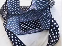 Sac fourre-tout pliant extensible robuste sac pliable d'épicerie en polyester réutilisable 190T