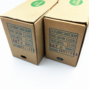 Résistances à film métallique en stock d'usine 1% 5% 1/4W à 1M gamme 0.25W 0R/51R/1K/10K/100K/470K/1M 0R-10M - Product Image 2