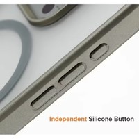 Coque de téléphone magnétique transparente de luxe en métal avec support pour iPhone 16E 11 12 13 14 15 16 17 Pro Max Plus