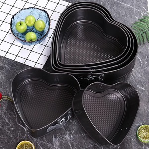 Heart-Shaped Cake Molds 18cm 20cm 22cm 24cm 26cm 28cm With Snap Fasteners Removable Bottom For Commercial Home Use - Product Image 5
