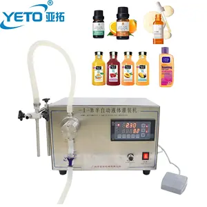 YETO-50-1000ml Liquid filling machine juice drink water bottle Digital Gear Pump filler small manual filling equipment perfume