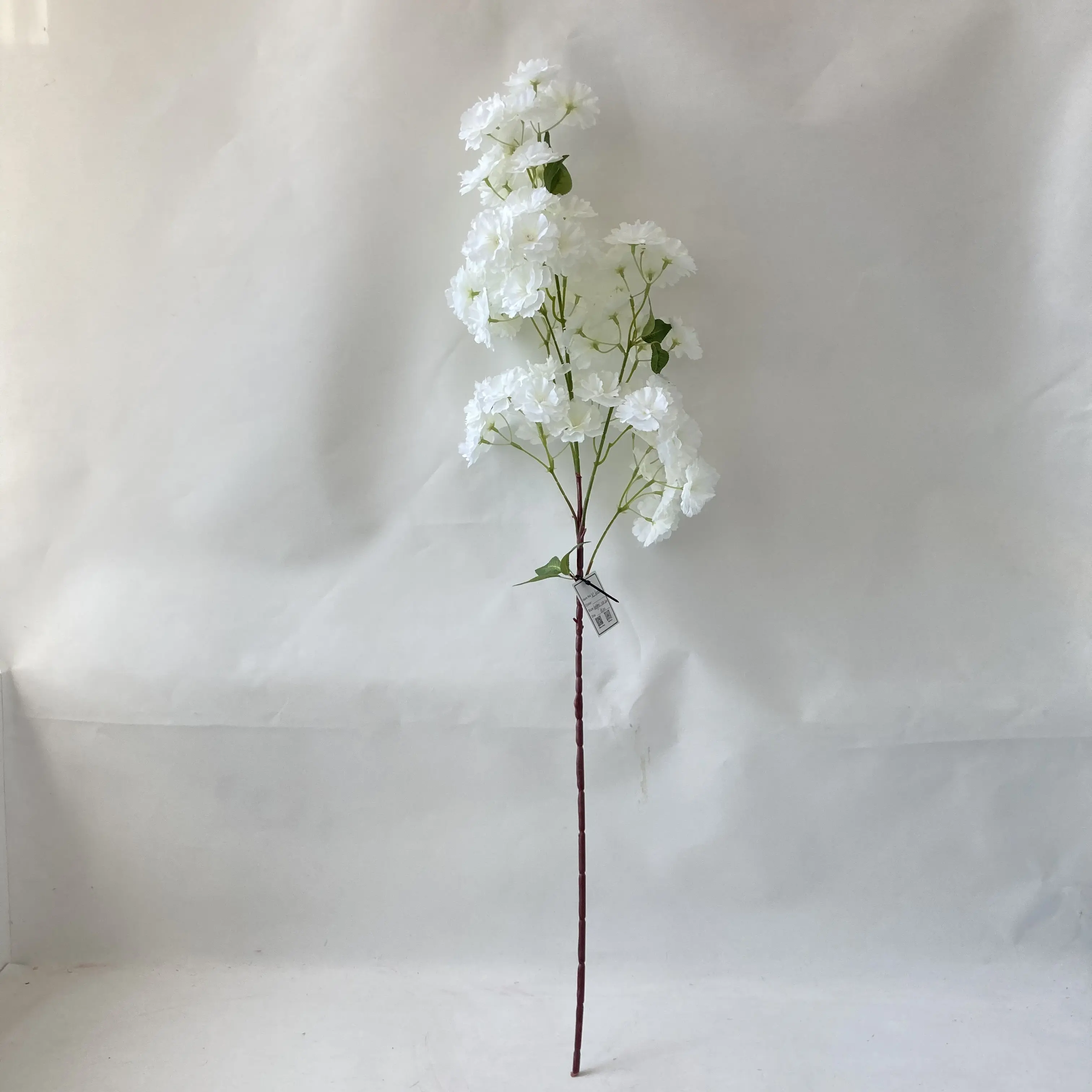 Estilo japonês flor artificial cerejeira flor ramos para casamento interior sala parede teto