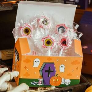 Halloween <b>party</b> decoration supplies fashion pumpkin black cat pattern <b>box</b>, customizable according to needs - Product Image 5