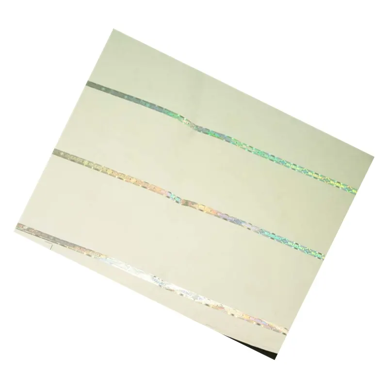 Пользовательская бумага с оконной нитью и водяным знаком для документов CMYK офсетная печать необычная бумага