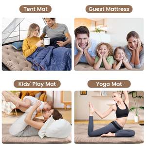 Materasso Tatami Giapponese Pieghevole 100% Cotone 60x80 Pollici, Trapuntato con Memoria per Casa e Campeggio - Product Image 6