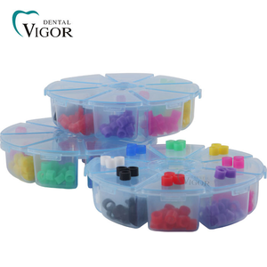 แหวนซิลิโคนสำหรับเครื่องมือทันตกรรม 8 สี ทนความร้อน พร้อมกล่องเก็บ ขายส่ง - Product Image 2