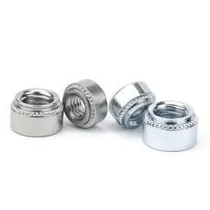 M3m4 thép carbon mạ kẽm loại S tự clinching Nut nói chung ngành công nghiệp và chăm sóc sức khỏe ứng dụng đánh bóng và sáp kết thúc